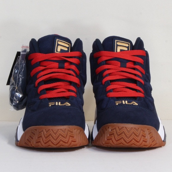 FILA MB Men's Blue Suede MB Jamal Mashburn Sneaker NWT - Picture 3 of 9